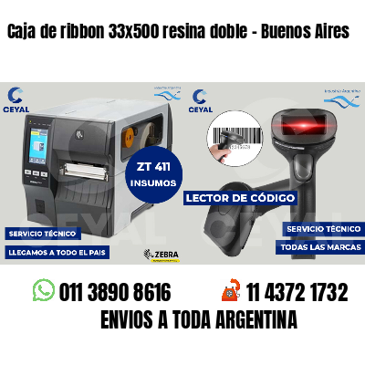 Caja de ribbon 33x500 resina doble - Buenos Aires