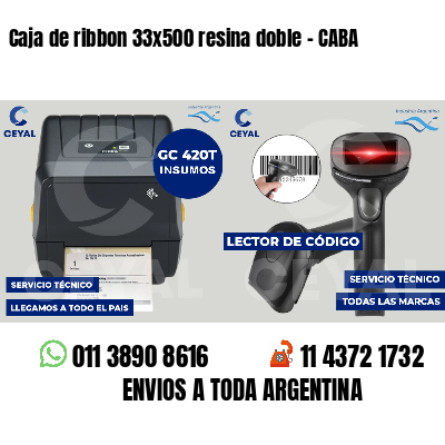 Caja de ribbon 33x500 resina doble - CABA