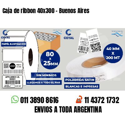 Caja de ribbon 40x300 - Buenos Aires