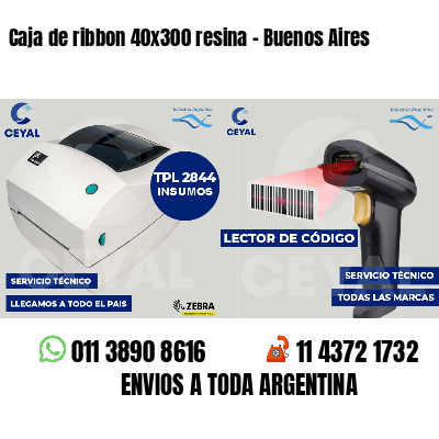 Caja de ribbon 40x300 resina - Buenos Aires