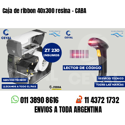 Caja de ribbon 40x300 resina - CABA