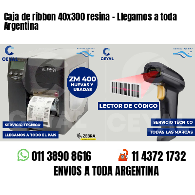 Caja de ribbon 40x300 resina - Llegamos a toda Argentina