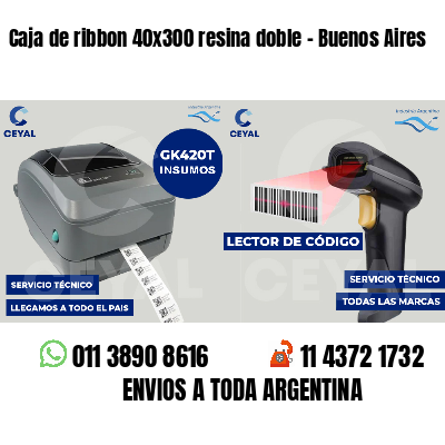 Caja de ribbon 40x300 resina doble - Buenos Aires