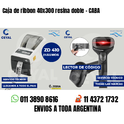 Caja de ribbon 40x300 resina doble - CABA