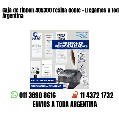 Caja de ribbon 40x300 resina doble - Llegamos a toda Argentina