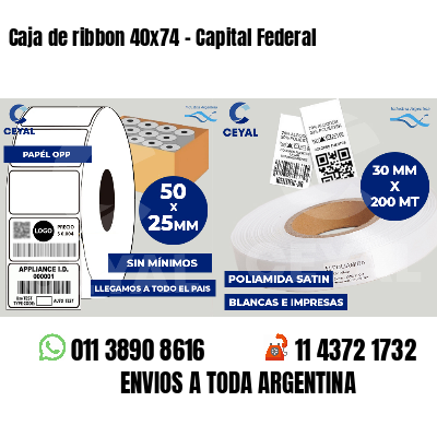 Caja de ribbon 40x74 - Capital Federal