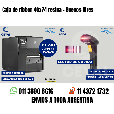 Caja de ribbon 40x74 resina - Buenos Aires