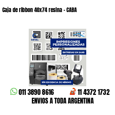 Caja de ribbon 40x74 resina - CABA
