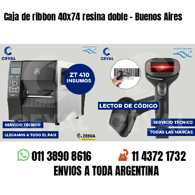 Caja de ribbon 40x74 resina doble - Buenos Aires