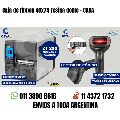 Caja de ribbon 40x74 resina doble - CABA
