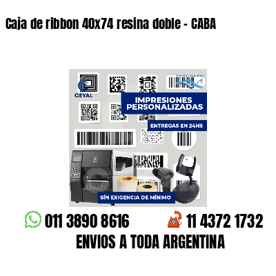 Caja de ribbon 40x74 resina doble - CABA