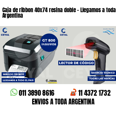 Caja de ribbon 40x74 resina doble - Llegamos a toda Argentina