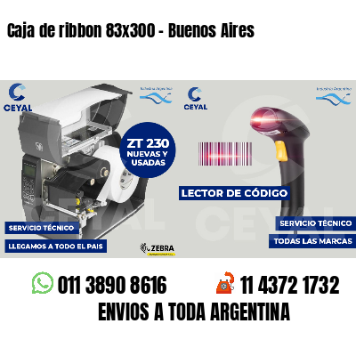 Caja de ribbon 83x300 - Buenos Aires