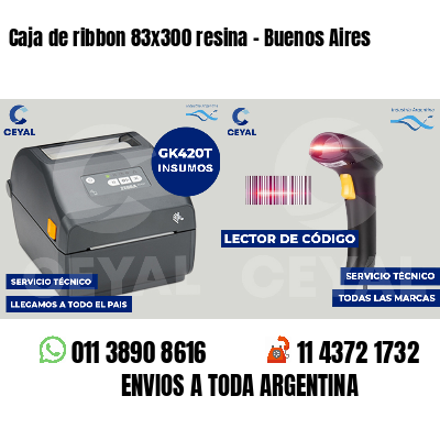 Caja de ribbon 83x300 resina - Buenos Aires