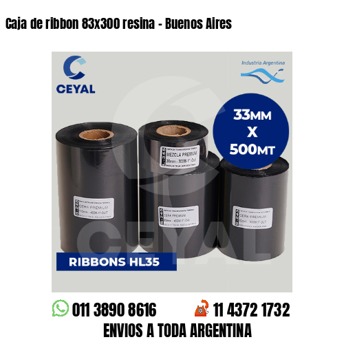 Caja de ribbon 83×300 resina – Buenos Aires