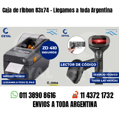 Caja de ribbon 83x74 - Llegamos a toda Argentina