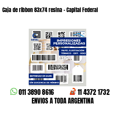 Caja de ribbon 83x74 resina - Capital Federal