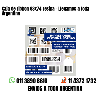 Caja de ribbon 83x74 resina - Llegamos a toda Argentina