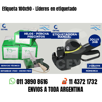 Etiqueta 100x90 - Líderes en etiquetado