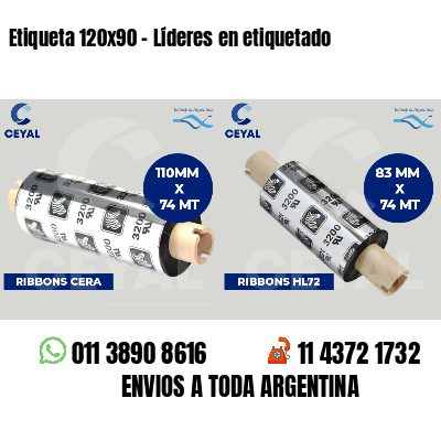Etiqueta 120x90 - Líderes en etiquetado
