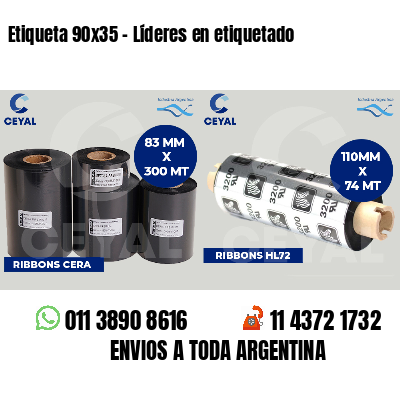 Etiqueta 90x35 - Líderes en etiquetado