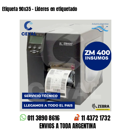 Etiqueta 90×35 – Líderes en etiquetado