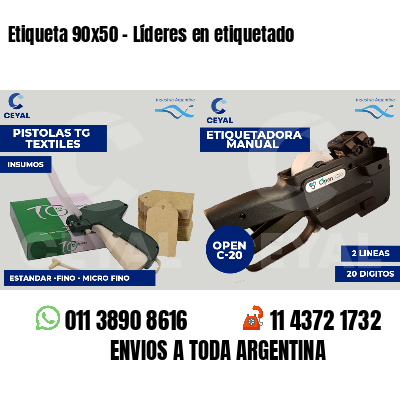Etiqueta 90x50 - Líderes en etiquetado
