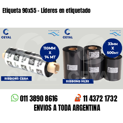 Etiqueta 90x55 - Líderes en etiquetado
