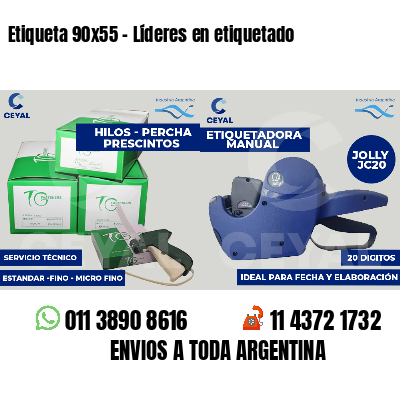Etiqueta 90x55 - Líderes en etiquetado