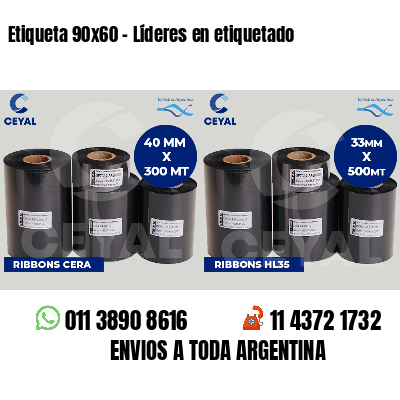 Etiqueta 90x60 - Líderes en etiquetado