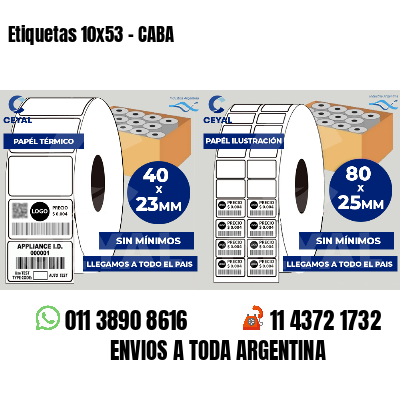 Etiquetas 10x53 - CABA