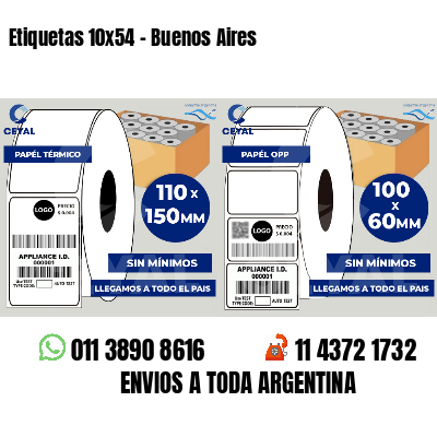 Etiquetas 10x54 - Buenos Aires