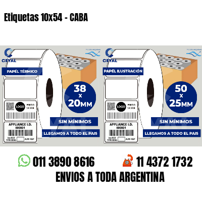 Etiquetas 10x54 - CABA