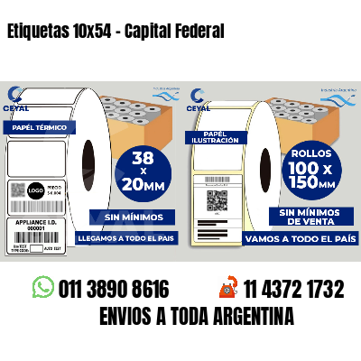 Etiquetas 10x54 - Capital Federal