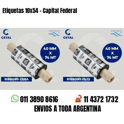 Etiquetas 10x54 - Capital Federal