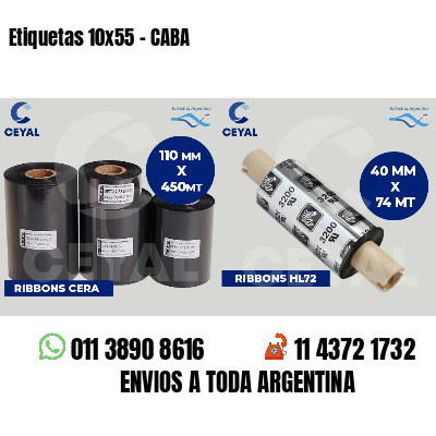 Etiquetas 10x55 - CABA