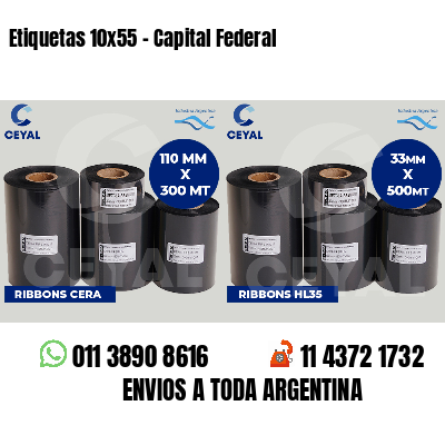 Etiquetas 10x55 - Capital Federal