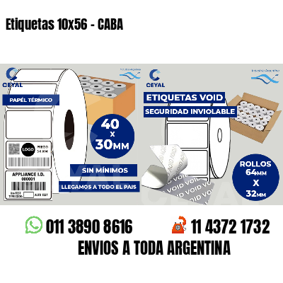 Etiquetas 10x56 - CABA
