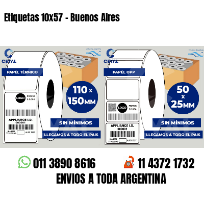 Etiquetas 10x57 - Buenos Aires