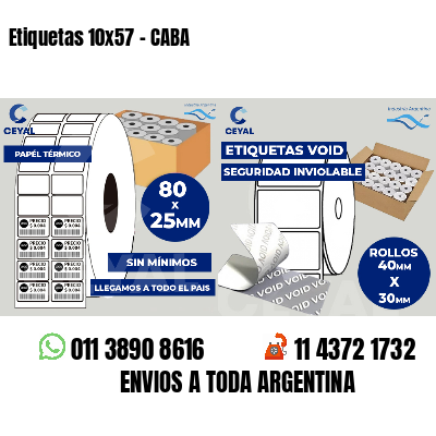 Etiquetas 10x57 - CABA