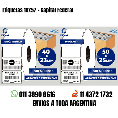 Etiquetas 10x57 - Capital Federal