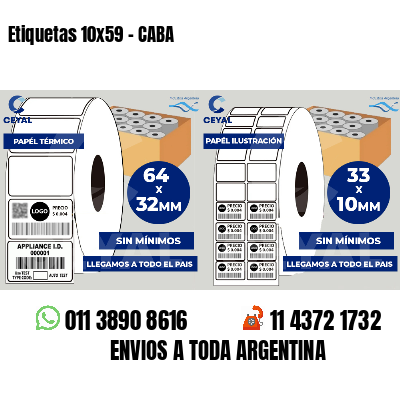 Etiquetas 10x59 - CABA