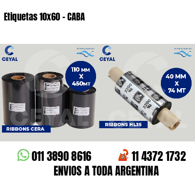 Etiquetas 10x60 - CABA