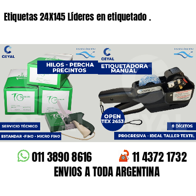Etiquetas 24X145 Líderes en etiquetado .