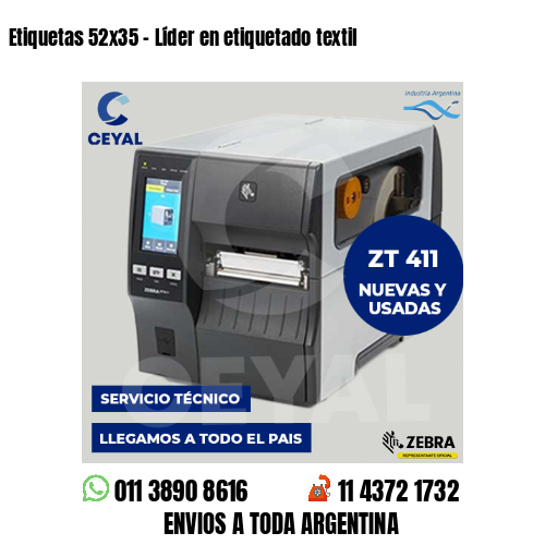 Etiquetas 52×35 – Líder en etiquetado textil