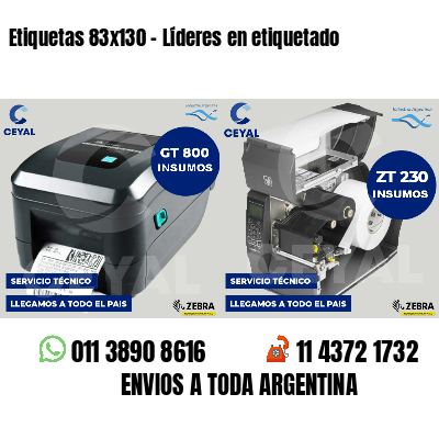 Etiquetas 83x130 - Líderes en etiquetado