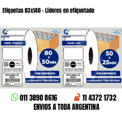 Etiquetas 83x140 - Líderes en etiquetado