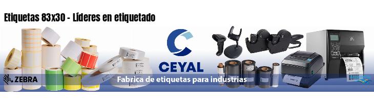 Etiquetas 83x30 - Líderes en etiquetado