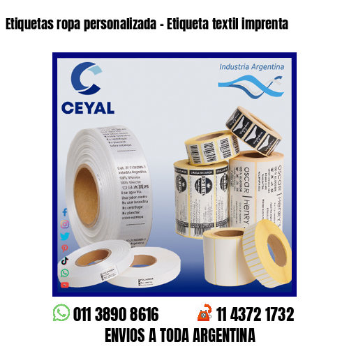 Etiquetas ropa personalizada – Etiqueta textil imprenta