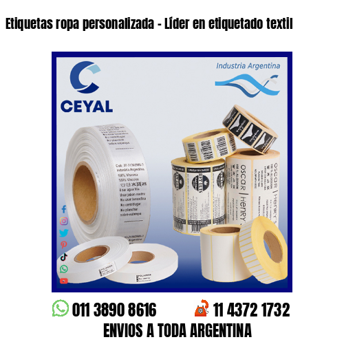 Etiquetas ropa personalizada – Líder en etiquetado textil